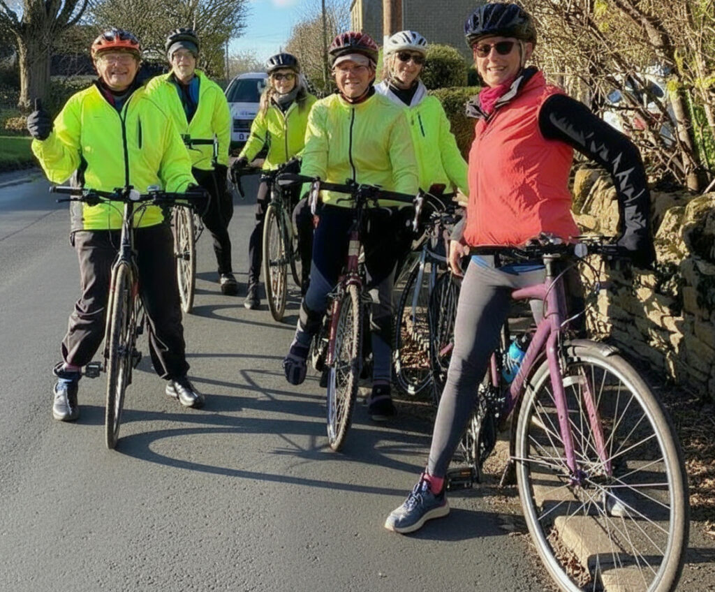 Members of the Bradford on Avon & District cycling group